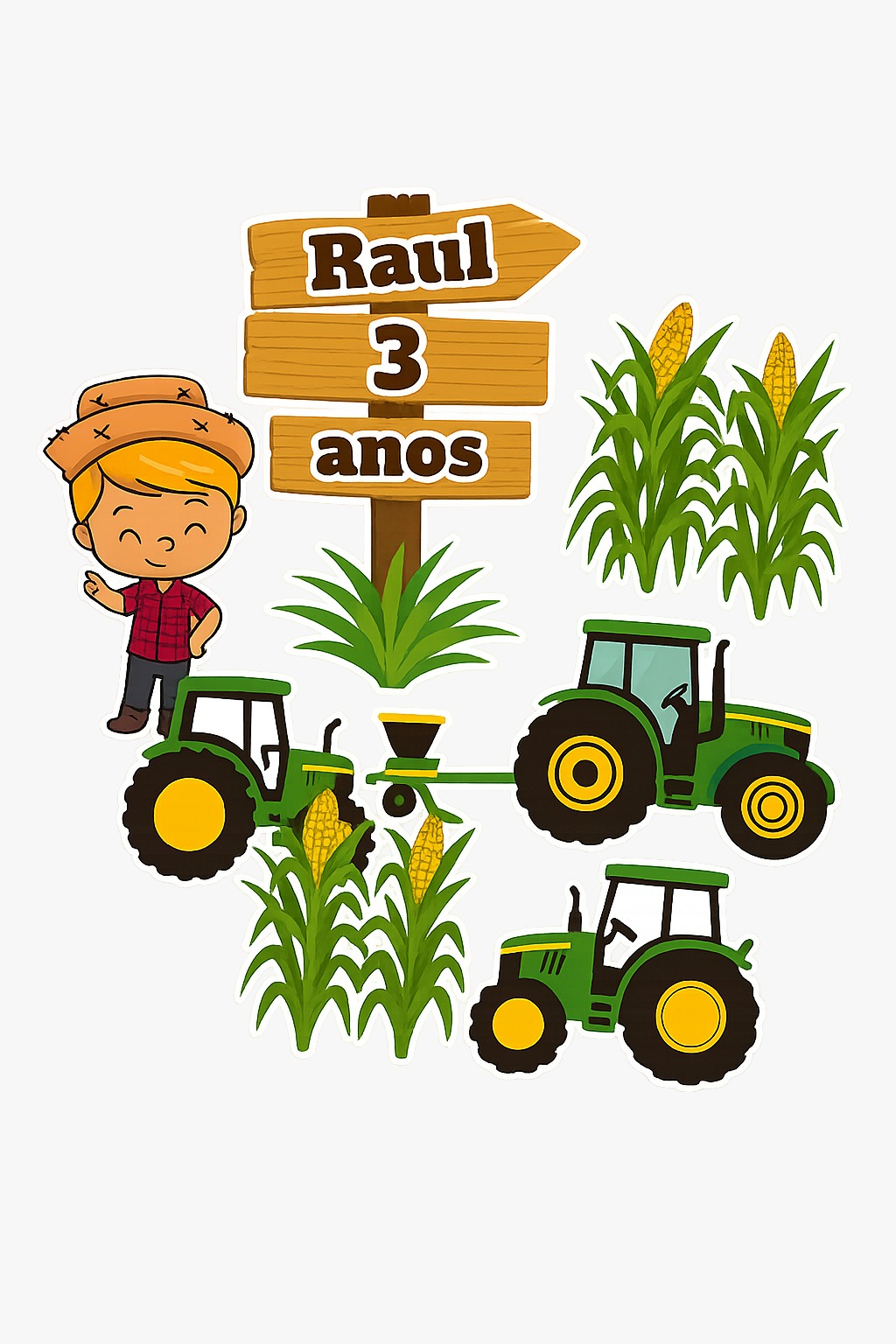 Topo de Bolo Personalizado Simples - Image 3